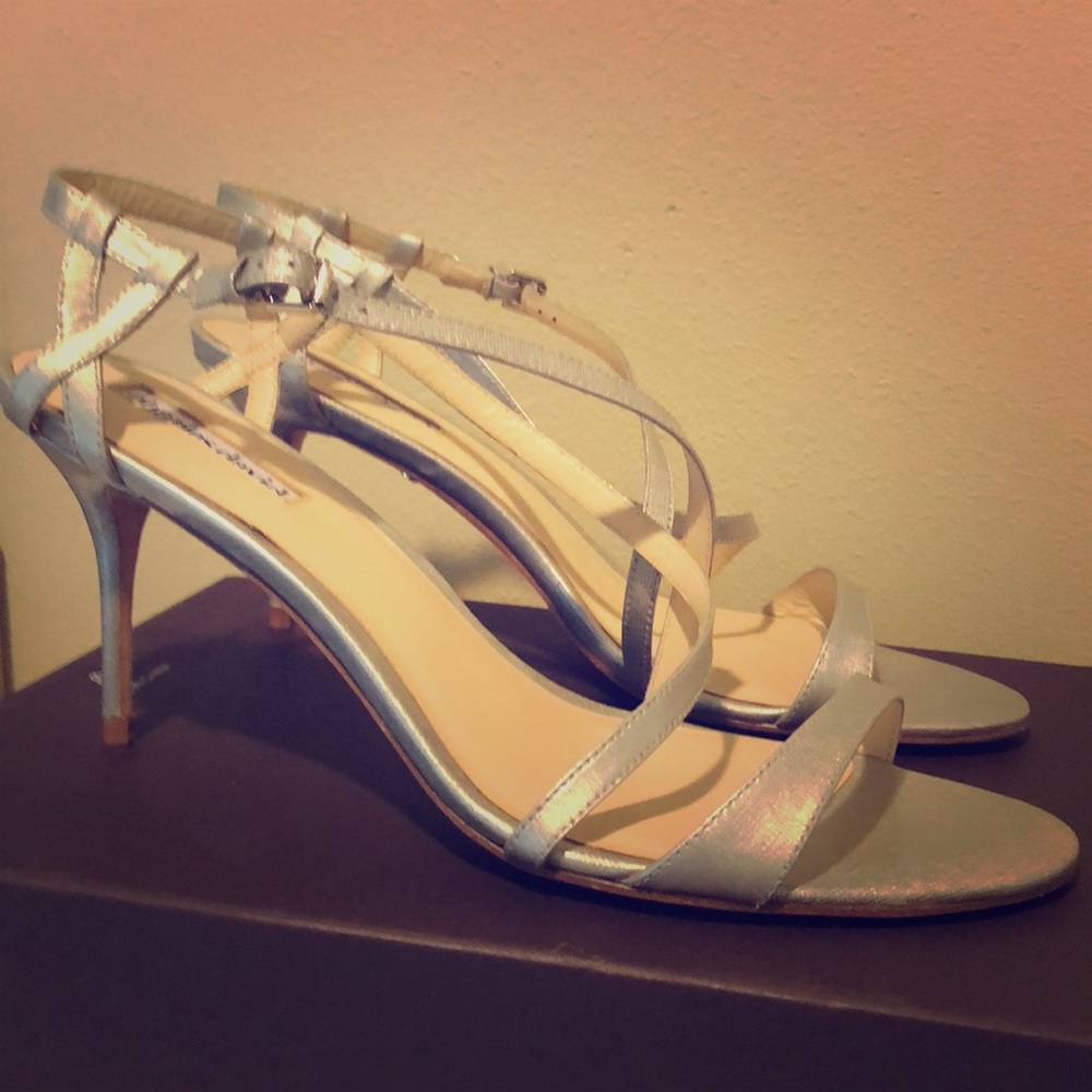 Charles David Silver sandals Size 10